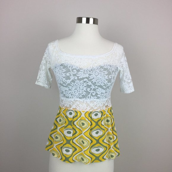 NWT Nena Chic Lace Top One Size (Fits like XS/S) - Picture 9 of 9